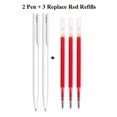 thumbnail image 1 of Stylo Original Mi Gel Stylo Écriture Prise Légère Lisse Mijia Appuyer le Noyau 0,5 mm Remplacement Bleu Noir Rouge Recharges 2 Stylos 3 Recharges Rouges, 1 of 6