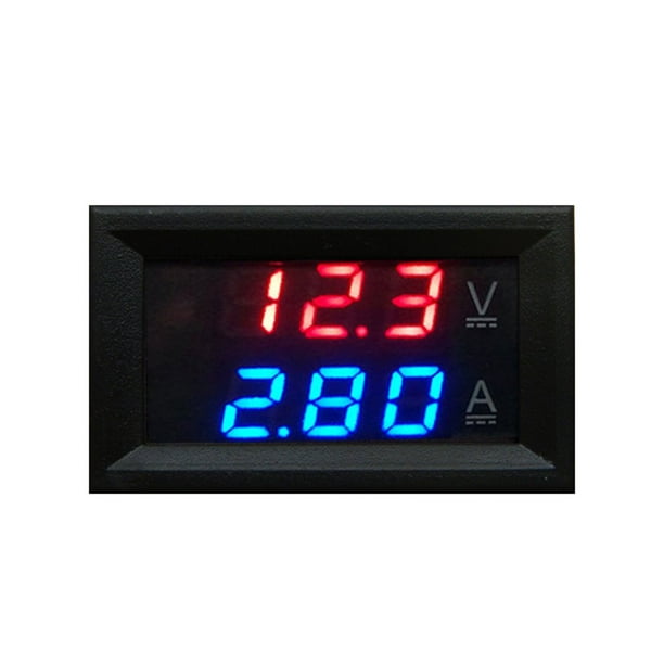 BJYX Nous DC 100V Voltmètre Ampèremètre Volt Mètre Jauge 0ML 1/10/50 / 100A Conduit Double Numérique Conduit Voltmètre Numérique Ampèremètre