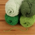 thumbnail image 3 of JubileeYarn Cotton Select Yarn - 50g/Skein Sport Weight - Shades of Green - 4 Skeins, 3 of 7