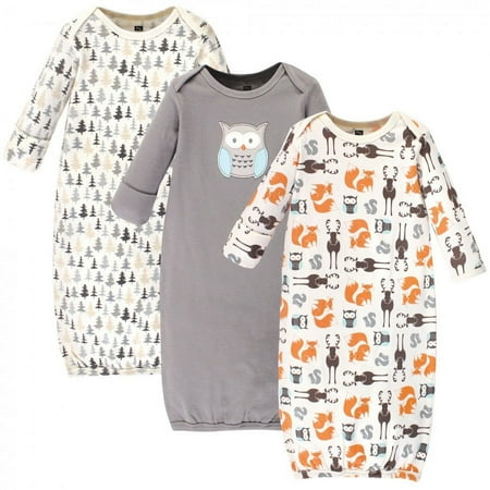 UPC: 0660168564464 | Hudson Baby Infant Unisex Cotton Gowns  Unisex Owl  0-6 Months