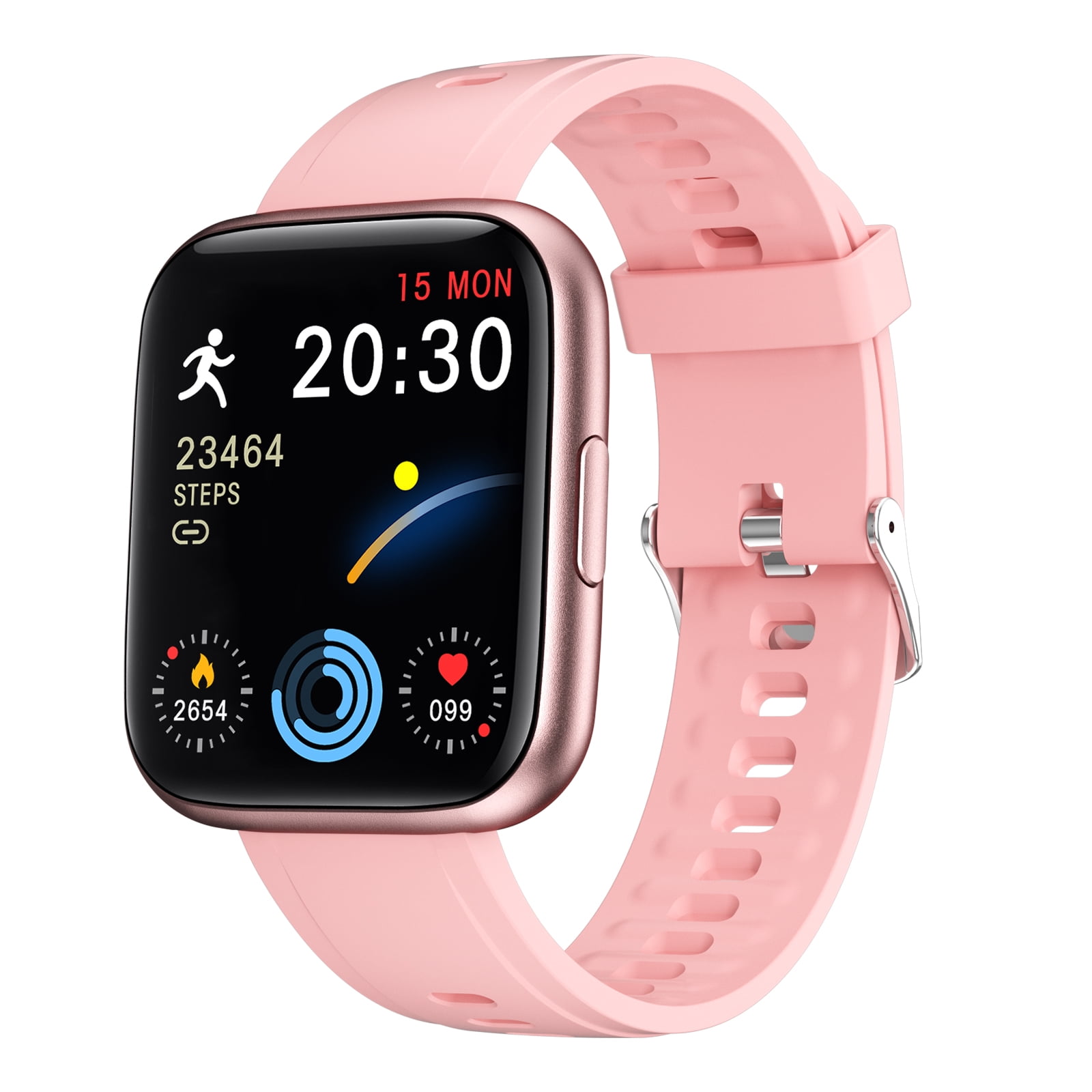 okwish Heart Rate Health Monitoring Sports Waterproof Smart Bracelet Smart  Watch Large Screen Full Touch Music Fitness Bracelet - Walmart.com