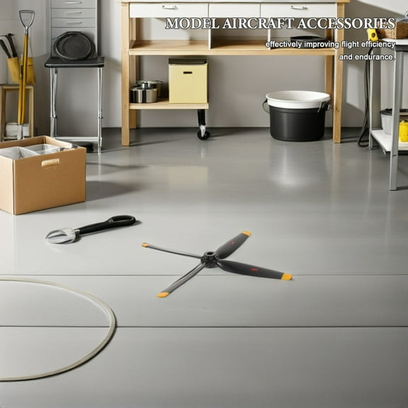 Homoyoyo 2-Pack Black Plastic Replacement Helicopter Propeller Blades for RC Helicopters and Toy Models