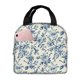 thumbnail image 1 of Easygdp Vintage Blue Floral Bolsa Térmica Premium - Tela Oxford Impermeable, Gran Capacidad, Bolsillo Frontal, Unisex para Trabajo, Escuela, Actividades al Aire Libre y Picnics, 1 of 8