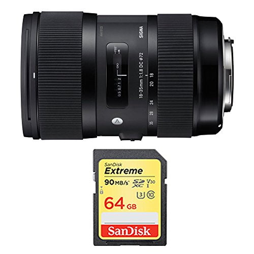 Sigma AF 18-35mm f/1.8 DC HSM Lens for Canon Includes Bonus