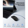 thumbnail image 3 of Funda de teclado TUNKARMOR para Lenovo Tab M9 9.0 2023/2024 Negra, 3 of 9