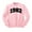 Pink, variant on 1982 College Style Sweatshirt Unisex Large White