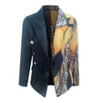 thumbnail image 4 of PVCS Veste Cardigan à Boutons Manches Longues Poches Imprimées pour Bureau, 4 of 5