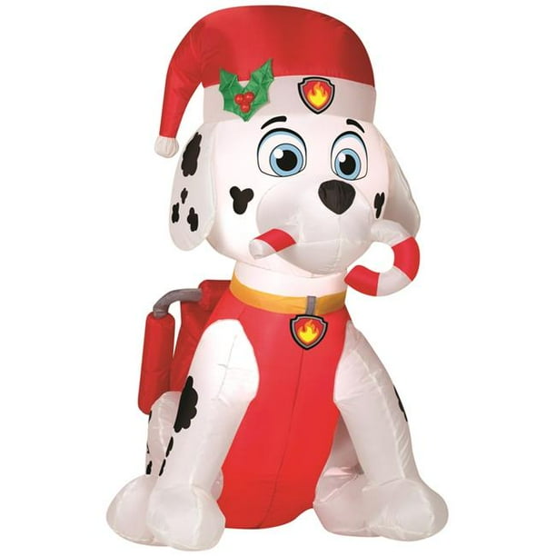 Paw Patrol Marshall with Candy Cane Airblown Christmas Decoration