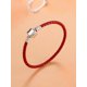 thumbnail image 1 of 1pc European And American Style, 925 Silver Multi-color Leather Bracelet For Men And Women, With Delicate Buckle, Suitable For Diy Beaded Pendant Jewelry, Adding Festive Atmosphere, Becoming The Focus, 1 of 5