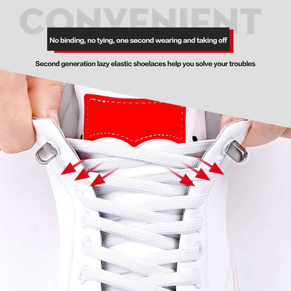 tredstone Paire de Lacets Élastiques à Boucle en Caoutchouc
