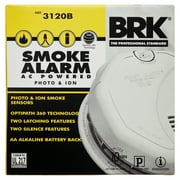 First Alert BRK 3120B Hardwired Photoelectric and Ionization Smoke Alarm with Battery Backup, 85 Decibels