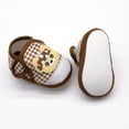 thumbnail image 3 of Modisza Baby Walking Shoes Infant Barefoot Slip on Sneakers Cartoon Bear Hook and Loops Indoor Shoe Little Kid Casual Sneaker Brown Size 4.5, 3 of 5