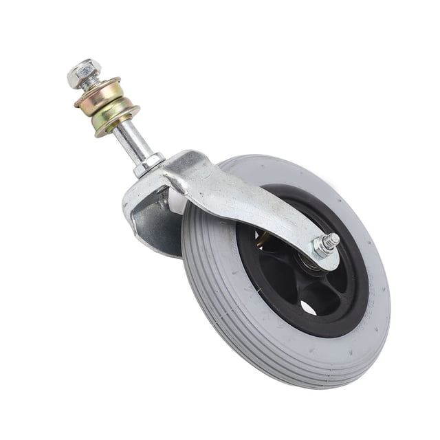 Wheelchair Wheel, Thickened Hub 6 Inch Wide Application Wheelchair Front Castor Alloy Steel Bracket for Limited Mobility