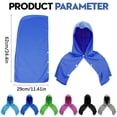 thumbnail image 3 of Cooling Hoodie Towel,Green Cooling Hooded Towel Cape, Quick Dry Absorbent Neck Head Wrap Towel, Hot Weather Cooling Hood Towel, Snap Button Wearable Sports Sweat Towel Cape, Cooling Shawl, 3 of 7