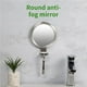 thumbnail image 2 of Inteprter Shower Bath Anti-Fog Mirror With Wall Travel Makeup Accessories Mirrors Metal Bathroom Suction Tools Base Women Juegos de accesorios de baño, 2 of 6