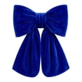 thumbnail image 2 of Velvet Christmas Bows ,Hanging Holiday Xmas Bows for Christmas Wreaths Decoration, 5.91x 5.91Inch Blue, 2 of 8