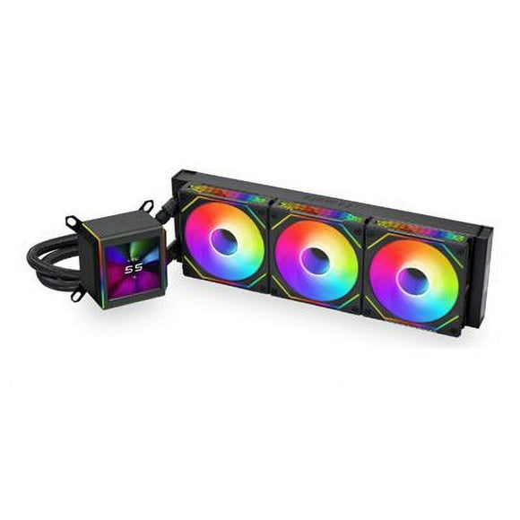 Lian Li Galahad II LCD SL-INF - Processor liquid cooling system - top mountable, front mountable, side mountable - Radiator Size: 360 mm - (for: AM4, LGA1200, LGA1700, AM5, LGA115x Socket) - 120 mm - black
