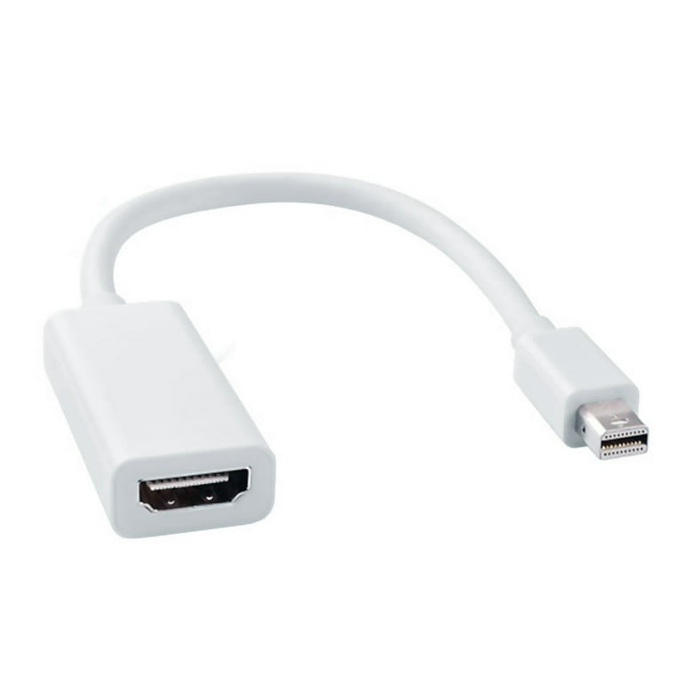 fugtighed Algebra Sprællemand Mini Display Port to HDMI Adapter Cable for Apple MacBook, MacBook Pro,  MacBook Air - Walmart.com