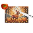 thumbnail image 4 of Carolines Treasures DAC1058LCB 15 x 12 in. Unisex Red Miniature Pinscher Fall Glass Cutting Board - Large, 4 of 5
