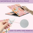 thumbnail image 3 of Flowers Laptop Skin Sticker Decal Netbook Skin Sticker Notebook Art Decal 12" 13" 13.3" 14" 15" 15.4" 15.6 Inch Laptop Protector Cover Waterproof Scratchproof Removable Easy to Apply, 3 of 8