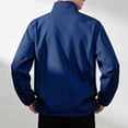 thumbnail image 5 of Fanshiluo Men's Stand Collar Full-Zip Long Sleeve Jacket, Lightweight Windproof Casual Outerwear with Side Pockets for Men,L,Big and Tall Men, 5 of 8