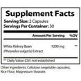 Pristine Foods White Kidney Bean Carb Blocker 1200mg Supplement Pure