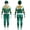 Green, variant on Rangers Costume, Halloween Ranger Jumpsuit Cosplay Party Costume, 3D Halloween Fancy Dress Up Outfit Birthday Gifts Black Size:140