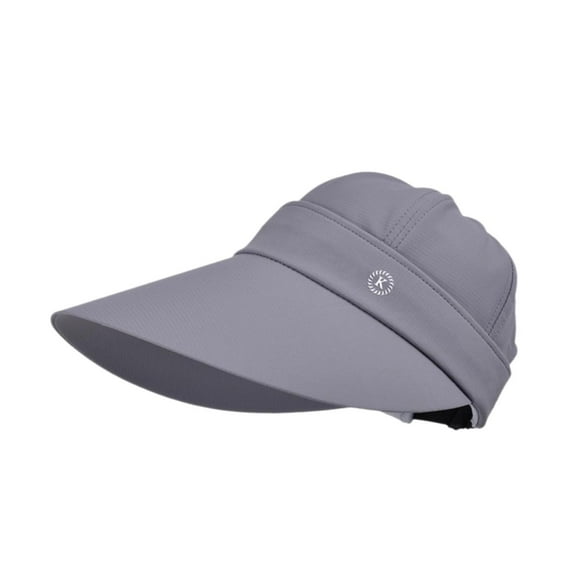 Sombrero para el sol Sombrero de protección solar Sombrero ligero transpirable de moda Sombrero con visera portátil para Gris oscuro