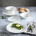 Gibson Home Everyday Embossed 12-Piece White Dinnerware Set - Walmart.com