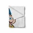 thumbnail image 2 of Sports Soft Flannel Fleece Throw Blanket, Genius Boy Rolling the Ball Athlete Professional Basketball Player Graphic Design, Cozy Plush for Indoor and Outdoor Use, 70" x 90", Multicolor, by Ambesonne, 2 of 6