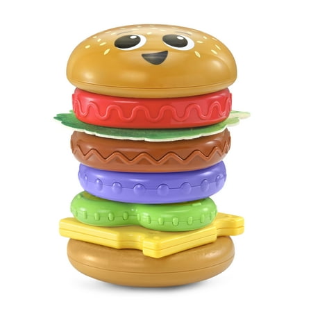 LeapFrog 4-in-1 Learning Hamburger Plastic & fabric Plastic, Fabric with Accessories, Baby and Toddler Toys