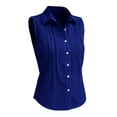 thumbnail image 7 of Linen Blend Short Sleeve Casual Blouse for Women, 7 of 7