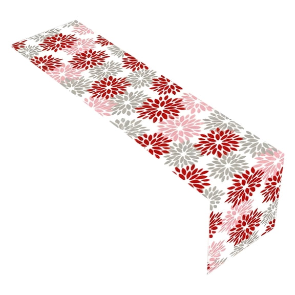 Cheapark Valentines Day Table Runner 71x11.8 Inches - Linen Fabric for Kitchen & Dining, Indoor/Outdoor Party Supplies, Romantic Wedding & Holiday Decor