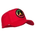 thumbnail image 5 of Peace RGY Rasta Patched Cap - Red OSFM, 5 of 5
