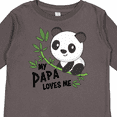 thumbnail image 4 of Inktastic My Papa Loves Me- cute panda Boys or Girls Long Sleeve Toddler T-Shirt, 4 of 5