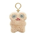 thumbnail image 1 of HIXOWIA Fuggler Key Ring Fugg Key Chain V1 Series, 5" cute Fugglers Key Rings Ugly Monster Plush Toy Dolls Pendants Ornaments, Birthday Christmas Gifts for Kids Adults, Gaptooth McGoo - Beige, 1 of 6