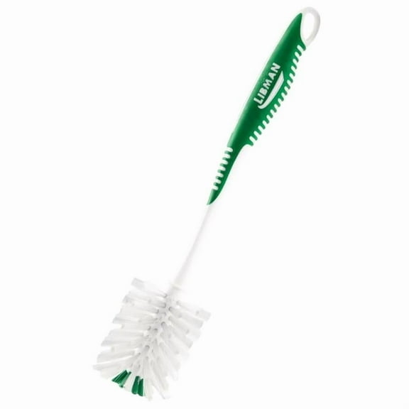 Libman Soft Bristle  Bottle Brush, Green & White - Pack of 6