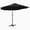 Black, variant on vidaXL Garden Parasol Bordeaux Red Polyester, Aluminum Extra large