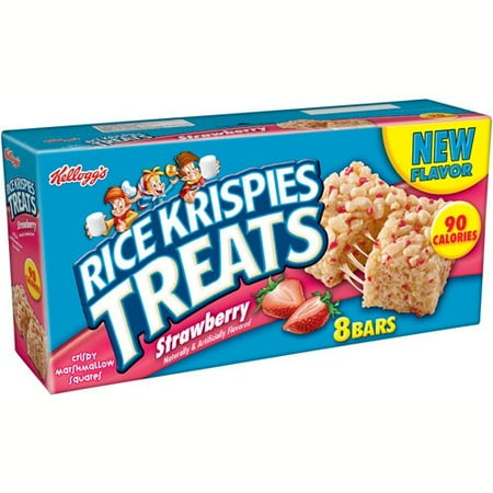 Kellogg's: Strawberry 8-0.74 Oz (21G) Bars Rice Krispies Treats, 8 ct