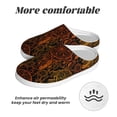thumbnail image 6 of Daiia Orange Dreamcatcher Print Women’s Fuzzy Slippers Memory Foam Lightweight House Shoes Cozy Loafer Flannel House Shoes-37/38, 6 of 7