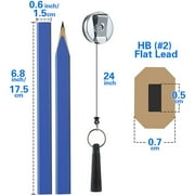 Tcwhniev Carpenter Pencil Carpenter's Wood Pencils, Jumbo Oval Shape Pencils, (12/Pack), 1-Pack