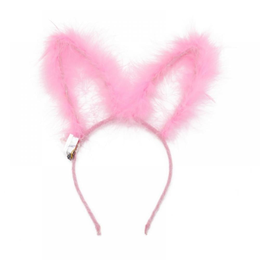 15 Pcs Led Rabbit Ears Headband  Light Up Bunny Ears Flashing Headbands Cute 