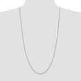 thumbnail image 6 of Diamond2Deal 10K White Gold 2mm Diamond-Cut Quadruple Rope Chain Necklace for Women 30", 6 of 7