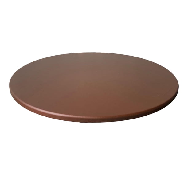 Mantel antideslizante impermeable para mesa redonda de 60 cm (23,6") de diámetro. Café