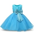 thumbnail image 1 of AAMILIFE Robe Fleur Princesse Fille Tutu Mariage Anniversaire Fête Robe Enfant Costume Enfants, 1 of 3