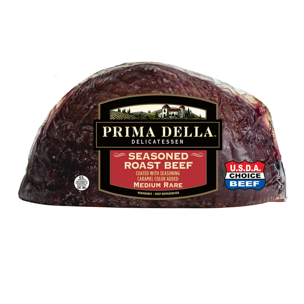 Prima Della Beef Medium Rare Roast Beef, Deli Sliced