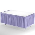 thumbnail image 3 of Exquisite 14 Ft. Lavender Plastic Table Skirt - 6 Count, 3 of 9
