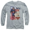SUPERMAN/TRUTH JUSTICE-L/S ADULT 18/1-ATHLETIC HEATHER-SM