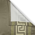 thumbnail image 3 of Ambesonne Abstract Kitchen Curtains, Simple Style Greek Pattern, 55"x39", Slate Brown and Khaki, 3 of 3