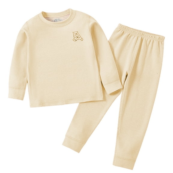 Boys And Girls Thermal Underwear Sets, Long Johns Home Sweatshirts And Leggings